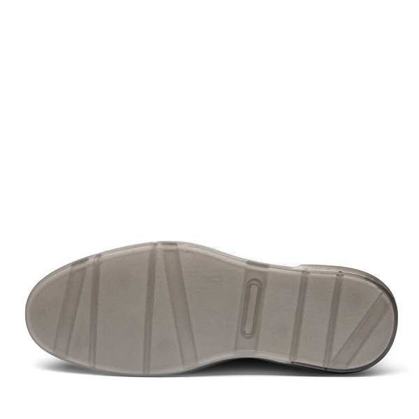 [CrossFlex GentEdge] Men's Polished Plain Toe Oxford Dress Sneakers - BLUE - 4